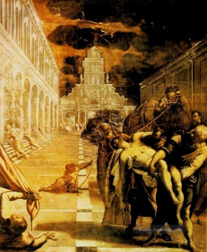  italienischer - Die Entführung der Leiche von St Mark Italienischen Renaissance Tintoretto